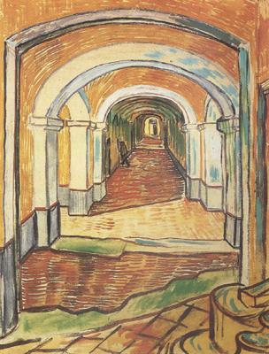 Vincent Van Gogh Corrdor in Saint-Paul Hospital (nn04) China oil painting art